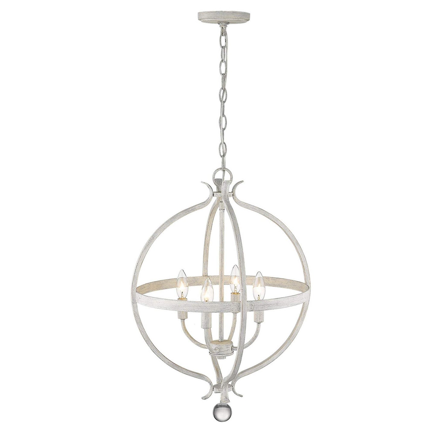 Callie 4-Light Country White Pendant - Homeroots - Flyclothing LLC