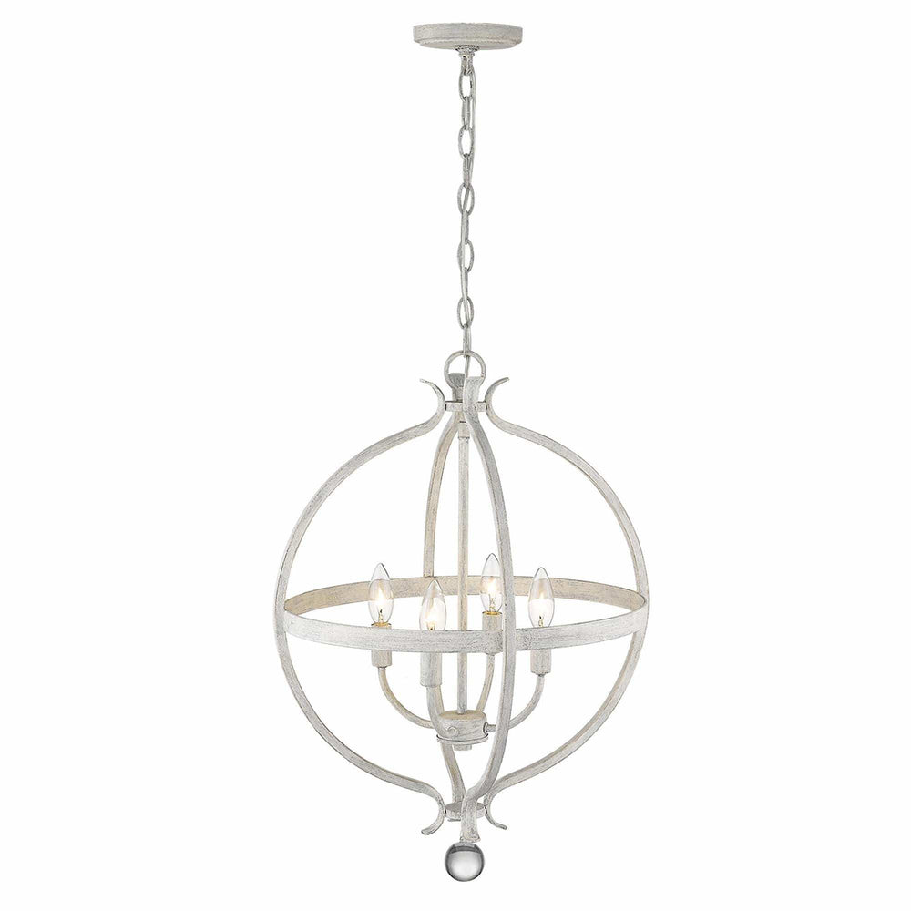 Callie 4-Light Country White Pendant - Homeroots - Flyclothing LLC
