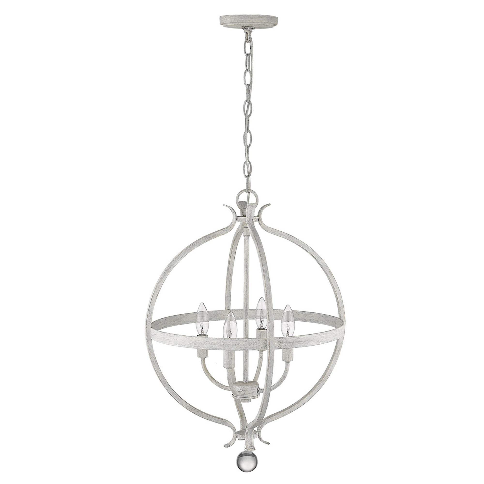 Callie 4-Light Country White Pendant - Homeroots - Flyclothing LLC