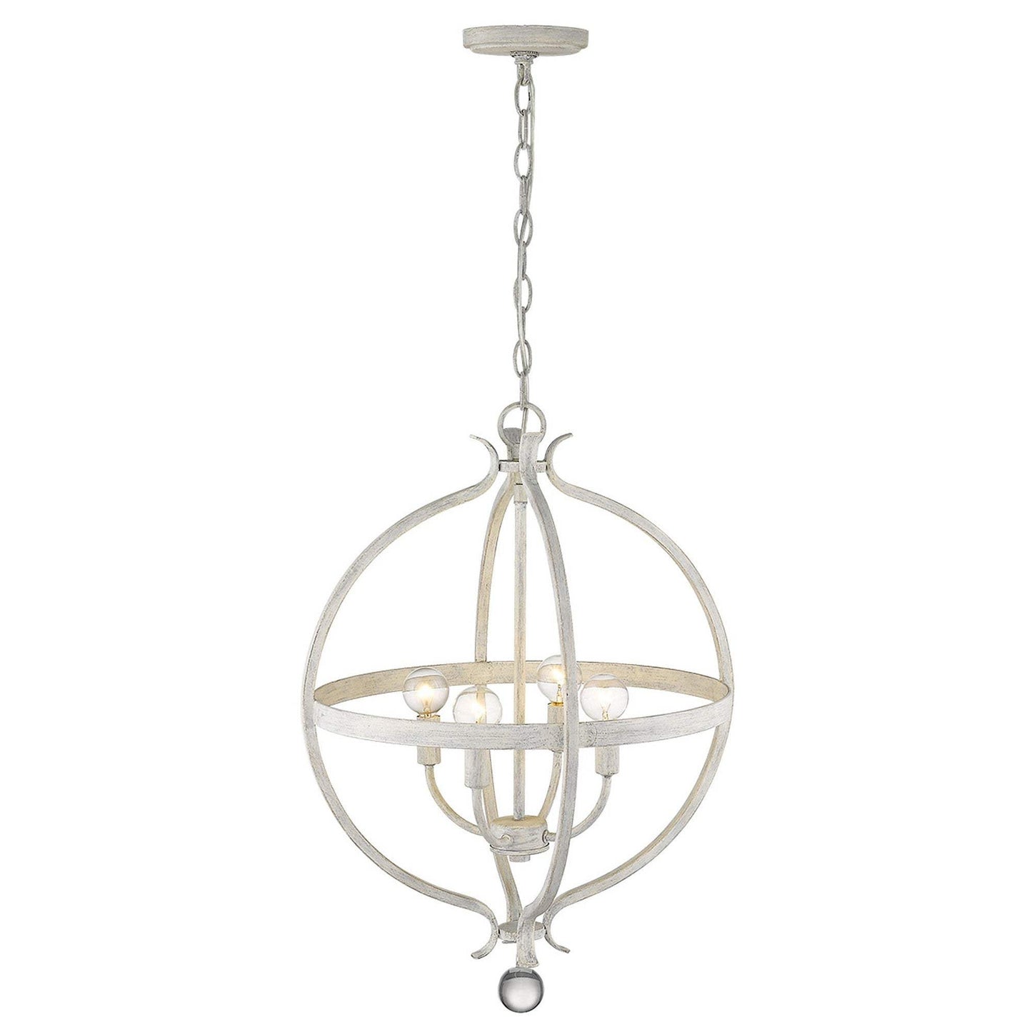 Callie 4-Light Country White Pendant - Homeroots - Flyclothing LLC