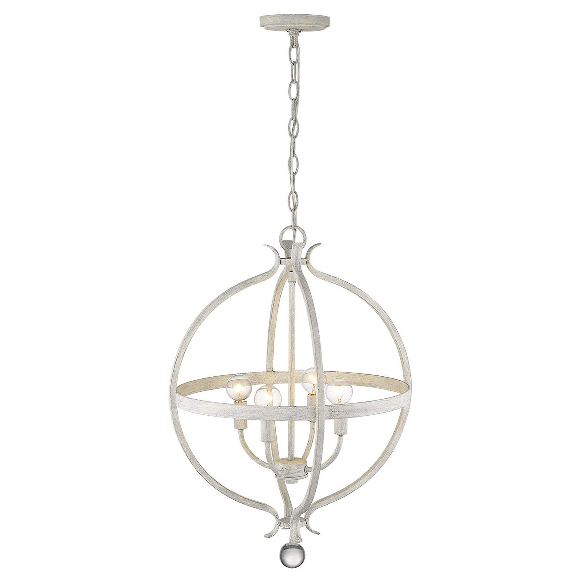 Callie 4-Light Country White Pendant - Homeroots - Flyclothing LLC