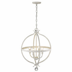 Callie 4-Light Country White Pendant - Homeroots