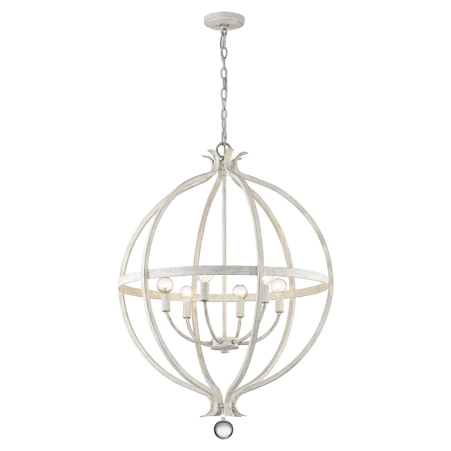 Callie 6-Light Country White Pendant - Homeroots - Flyclothing LLC