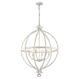 Callie 6-Light Country White Pendant - Homeroots - Flyclothing LLC