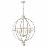 Callie 6-Light Country White Pendant - Homeroots