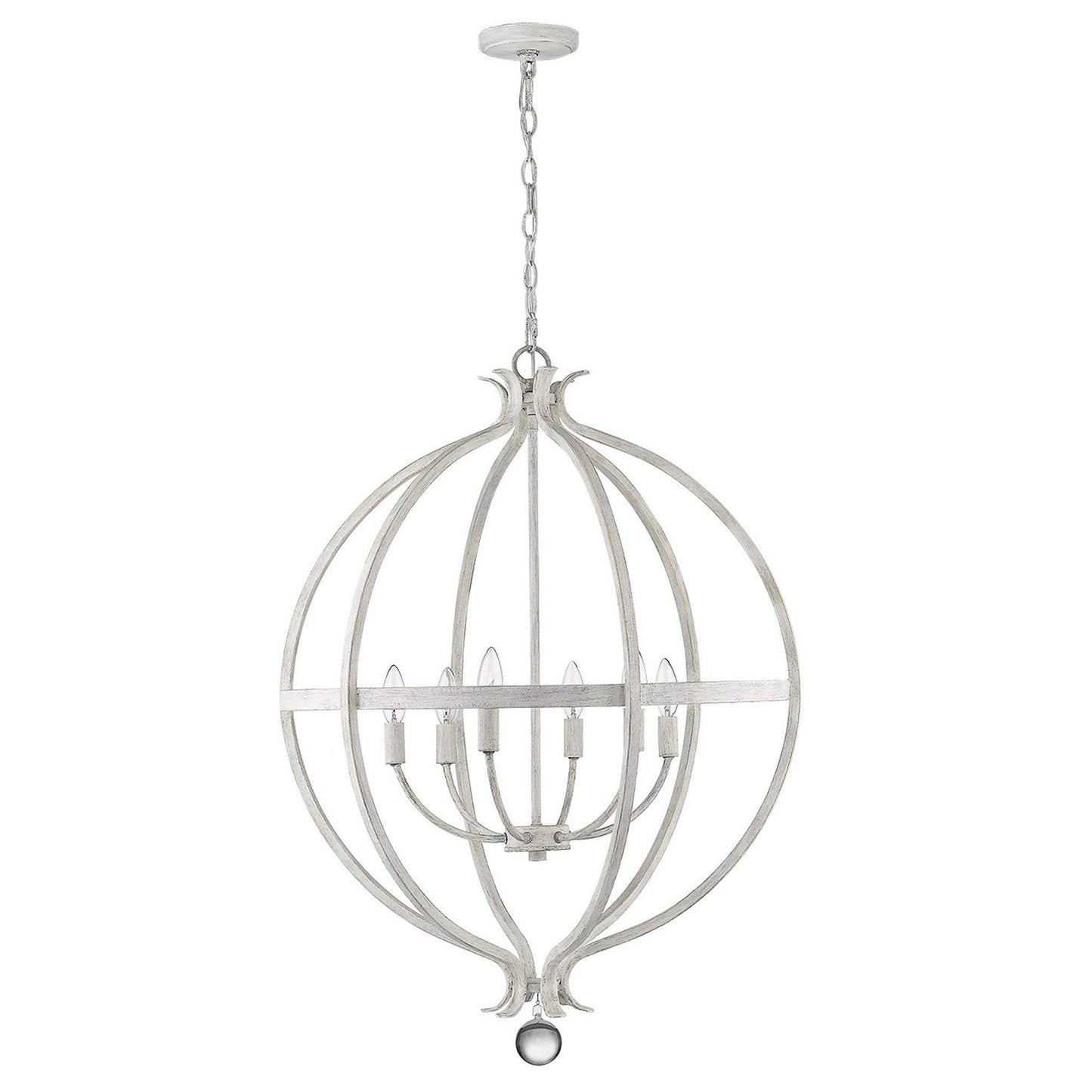 Callie 6-Light Country White Pendant - Homeroots - Flyclothing LLC