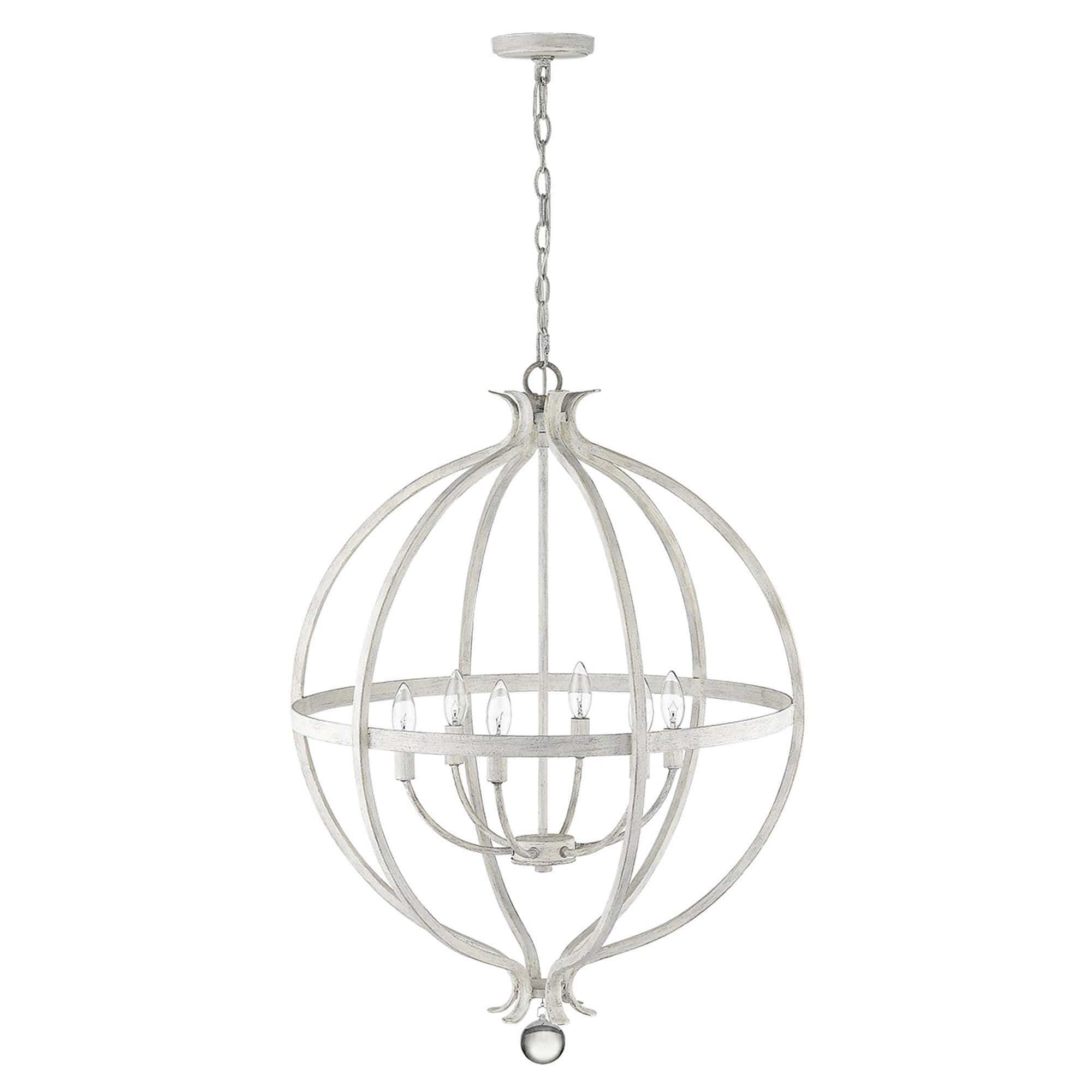 Callie 6-Light Country White Pendant - Homeroots
