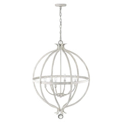 Callie 6-Light Country White Pendant - Homeroots