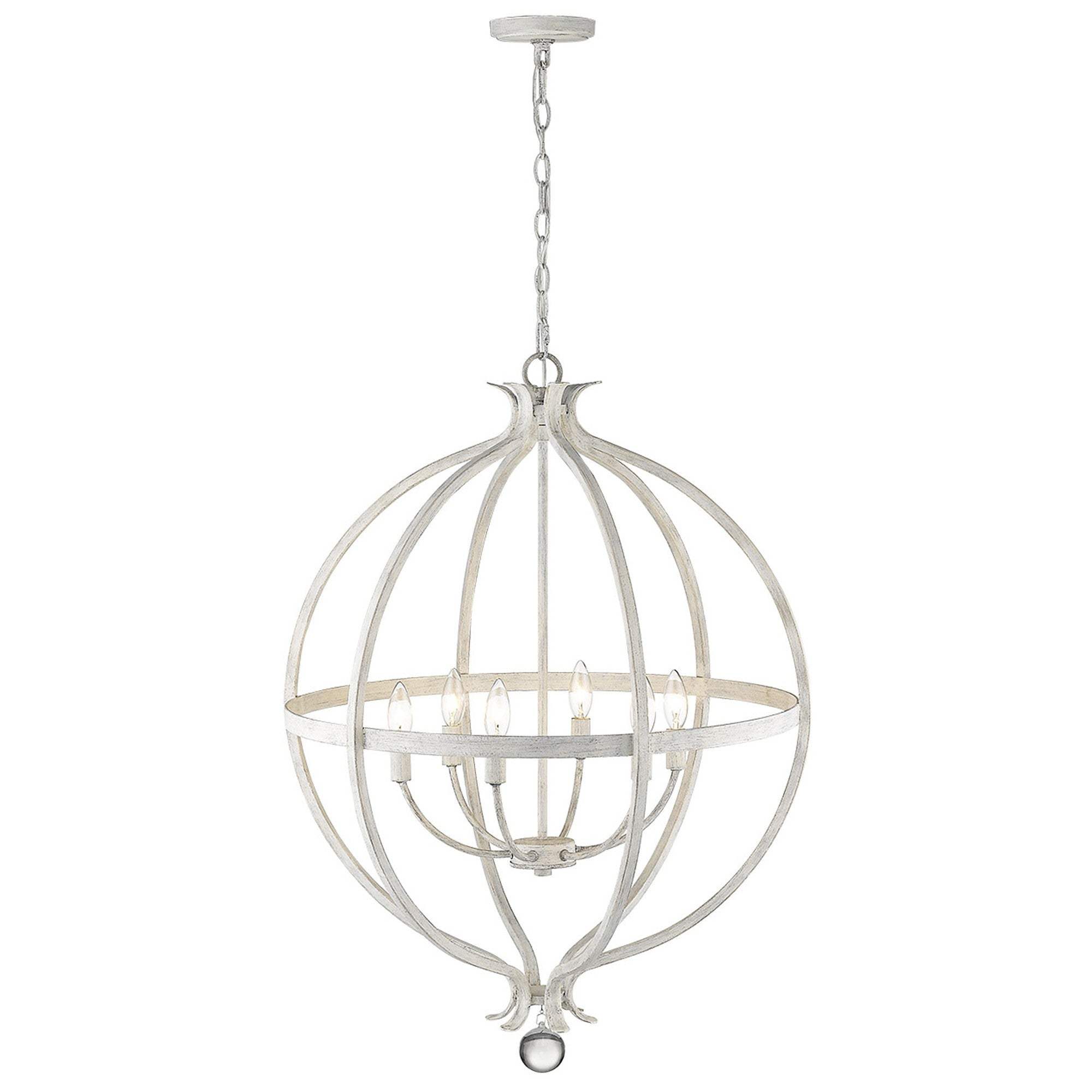 Callie 6-Light Country White Pendant - Homeroots - Flyclothing LLC