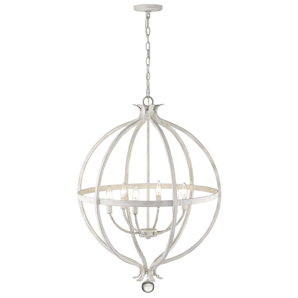 Callie 6-Light Country White Pendant - Homeroots - Flyclothing LLC