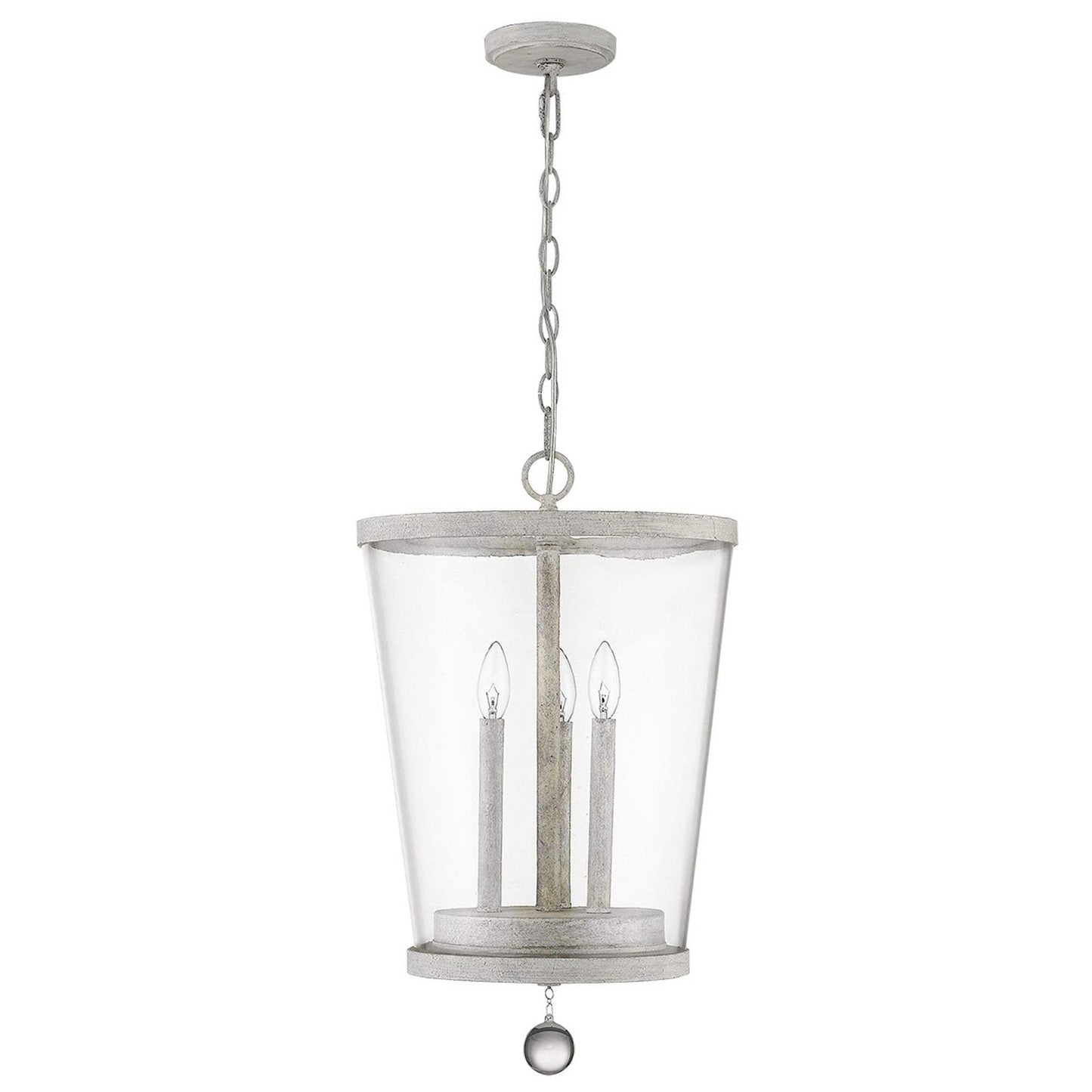 Callie 3-Light Country White Foyer Pendant - Homeroots - Flyclothing LLC