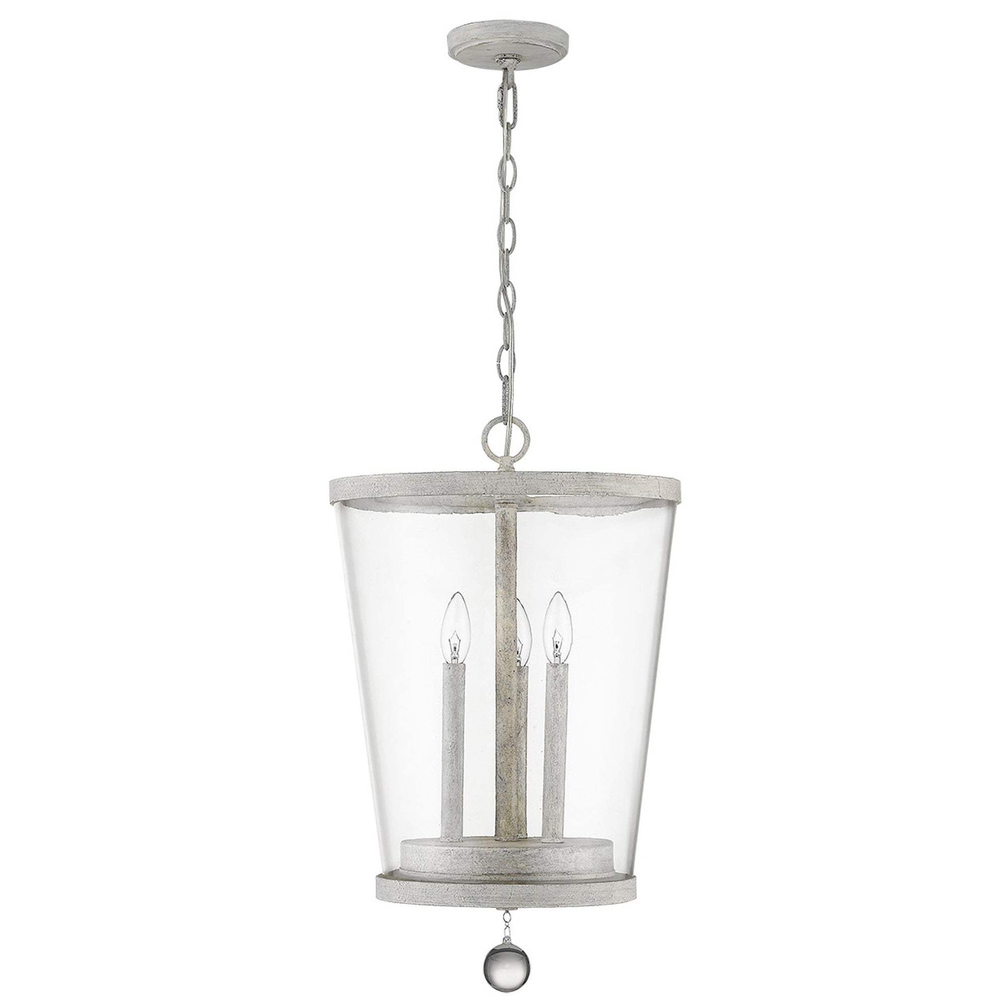 Callie 3-Light Country White Foyer Pendant - Homeroots - Flyclothing LLC