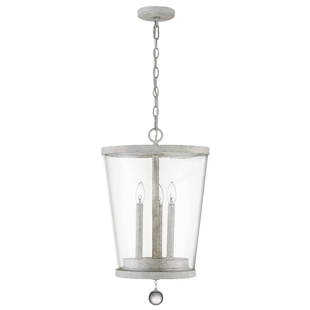 Callie 3-Light Country White Foyer Pendant - Homeroots - Flyclothing LLC