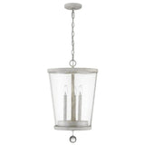 Callie 3-Light Country White Foyer Pendant - Homeroots