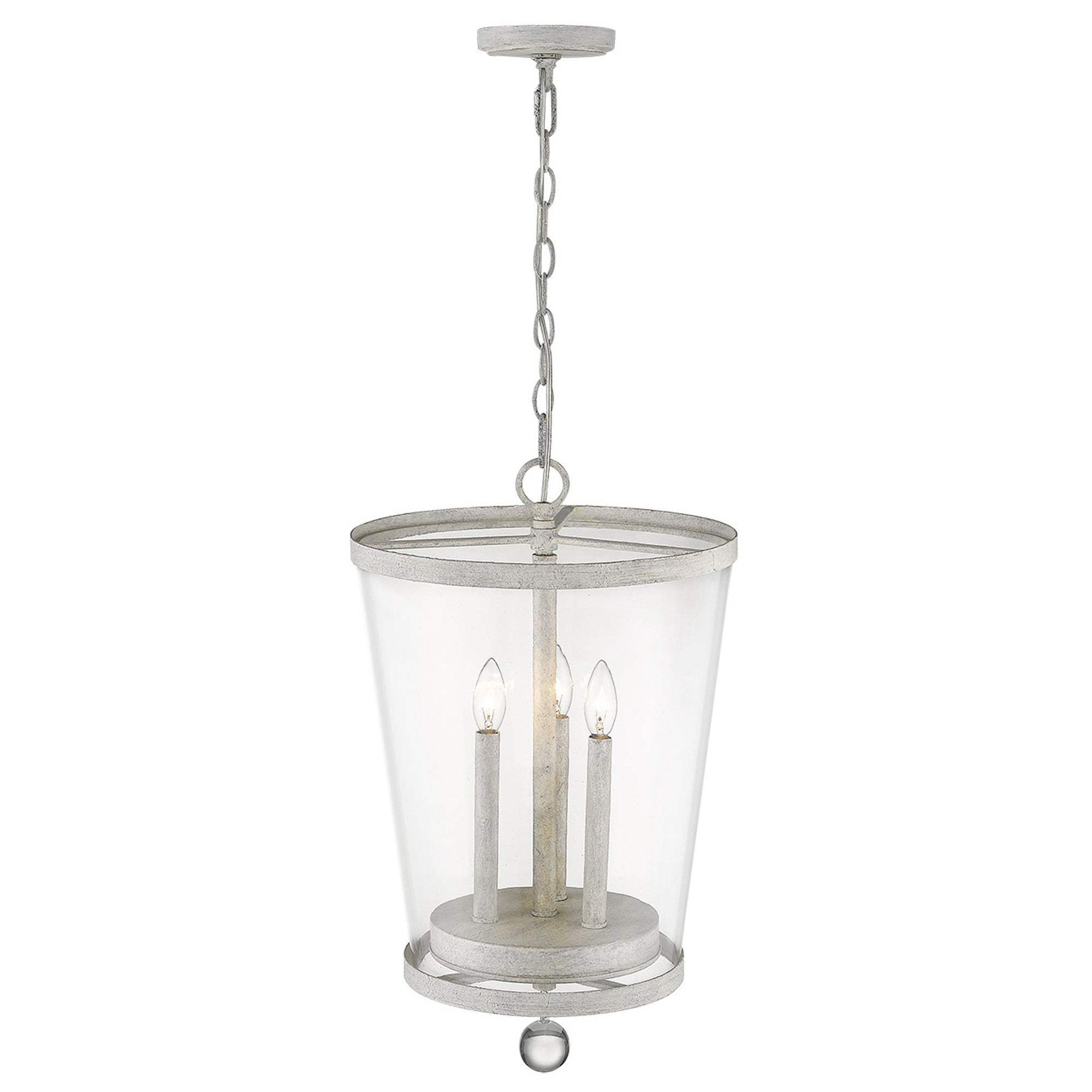Callie 3-Light Country White Foyer Pendant - Homeroots - Flyclothing LLC