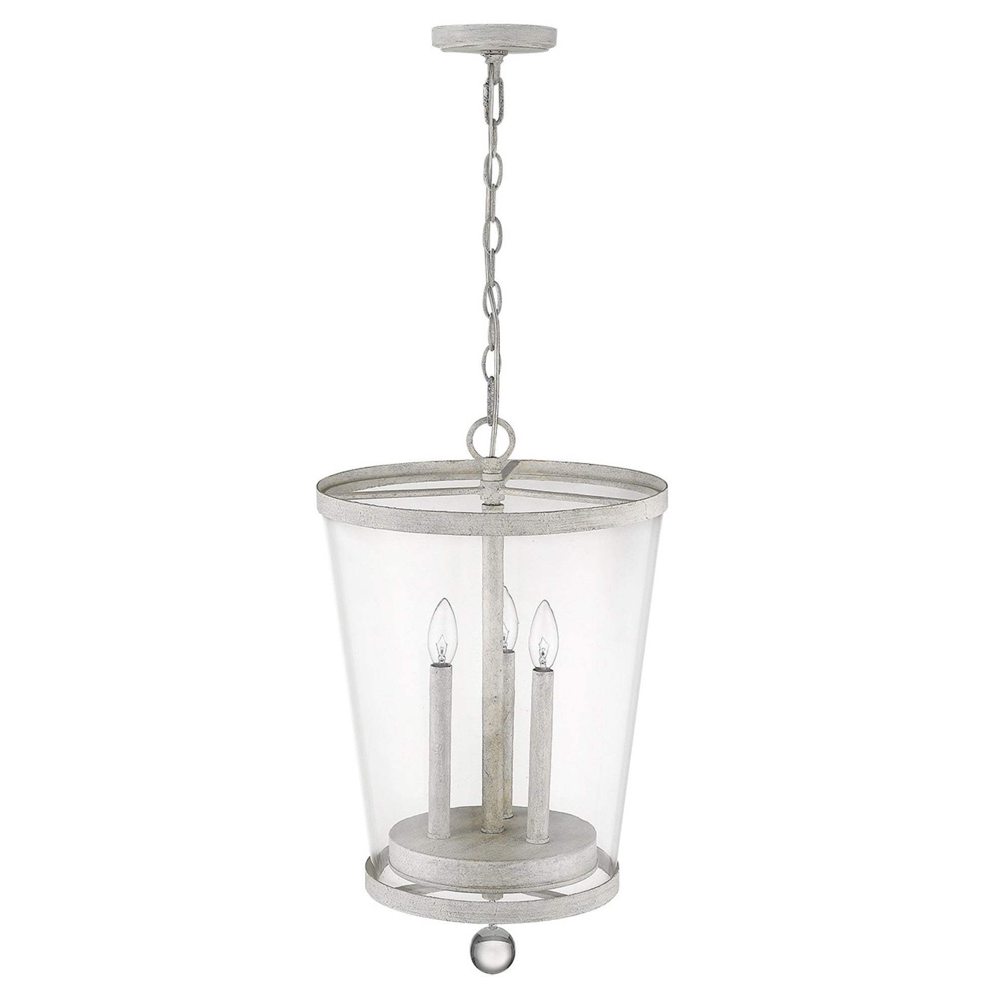 Callie 3-Light Country White Foyer Pendant - Homeroots - Flyclothing LLC