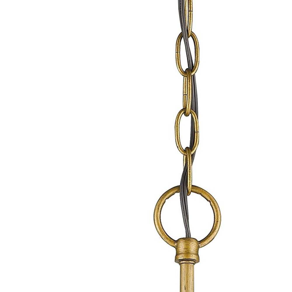 Gold Candle Style Three Light Crystal Metal Dimmable Chandelier - Homeroots - Flyclothing LLC