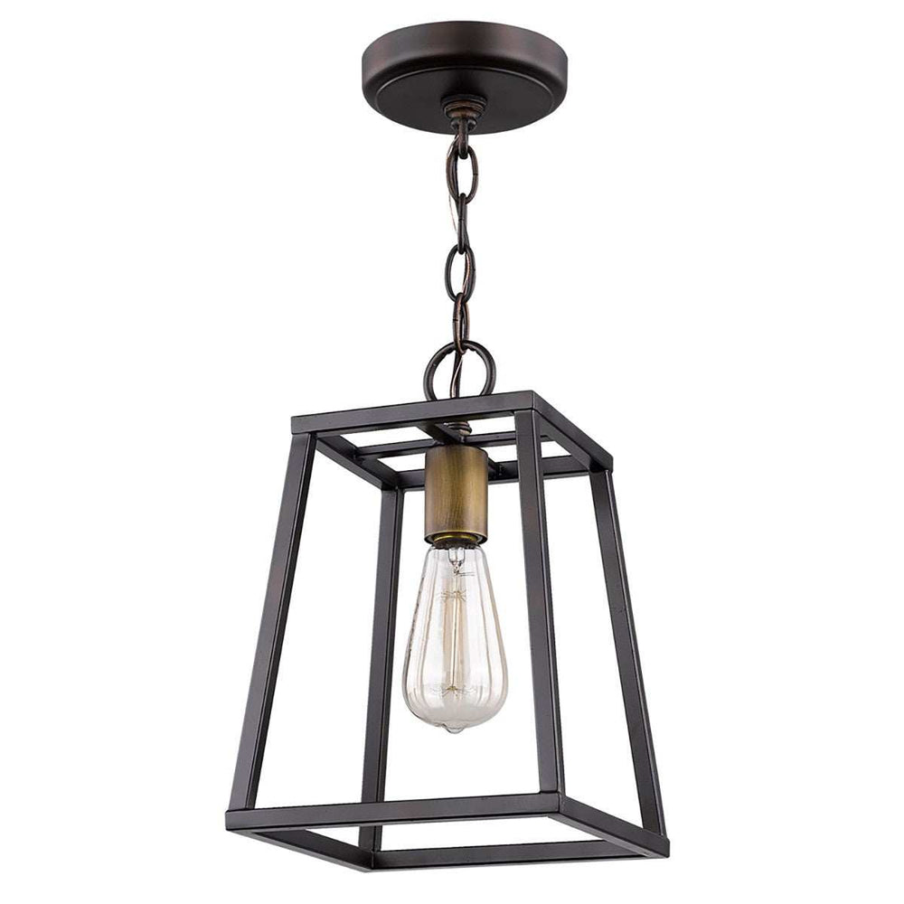 Antique Bronze Metal Tapered Hanging Light - Homeroots - Flyclothing LLC