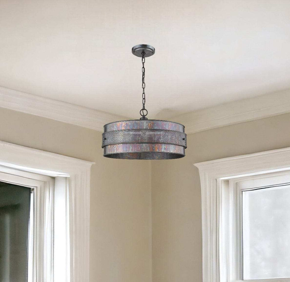 Ryker 3-Light Bronze Patina Pendant - Homeroots - Flyclothing LLC