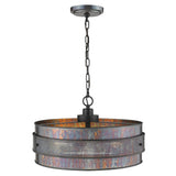 Ryker 3-Light Bronze Patina Pendant - Homeroots
