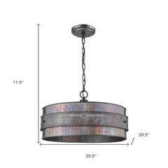 Ryker 3-Light Bronze Patina Pendant - Homeroots