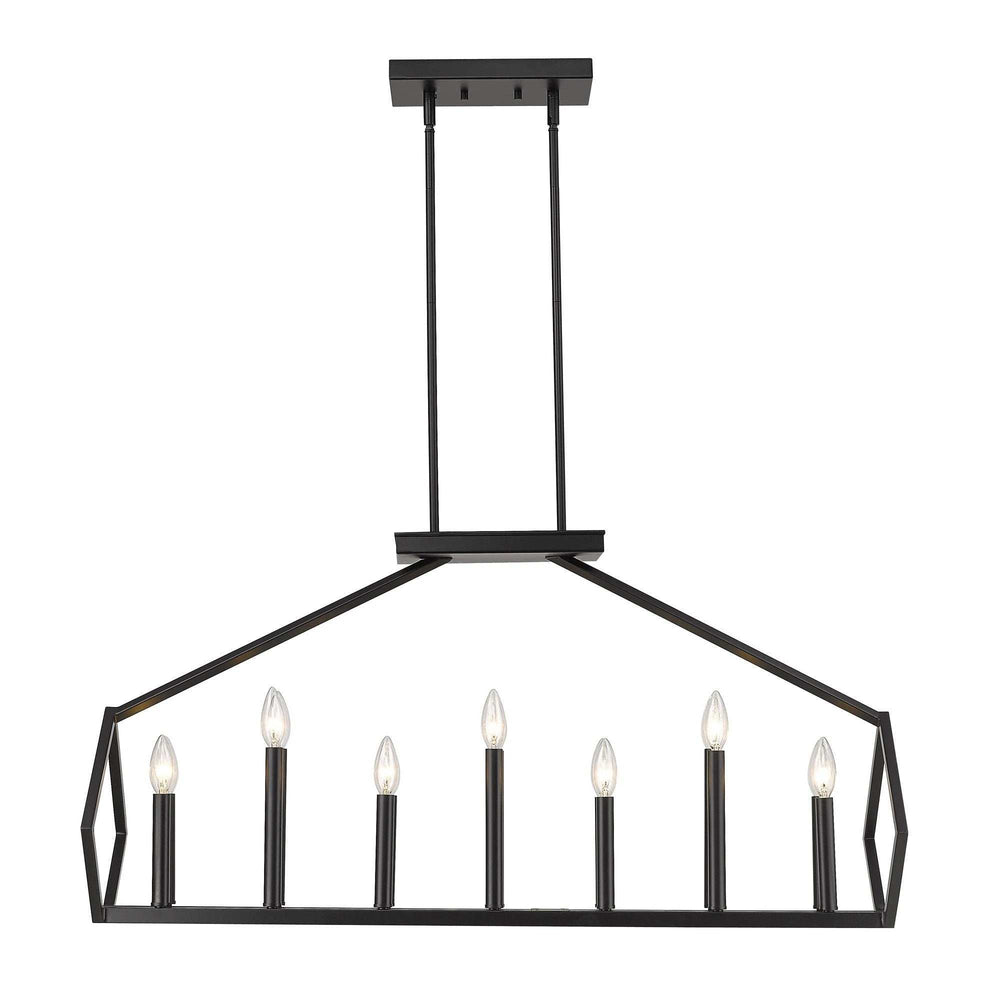 Luca 14-Light Matte Black Island Pendant - Homeroots - Flyclothing LLC