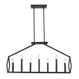 Luca 14-Light Matte Black Island Pendant - Homeroots - Flyclothing LLC