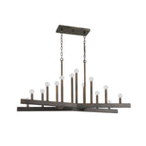 Fallon 14-Light Oil-Rubbed Bronze Island Pendant - Homeroots