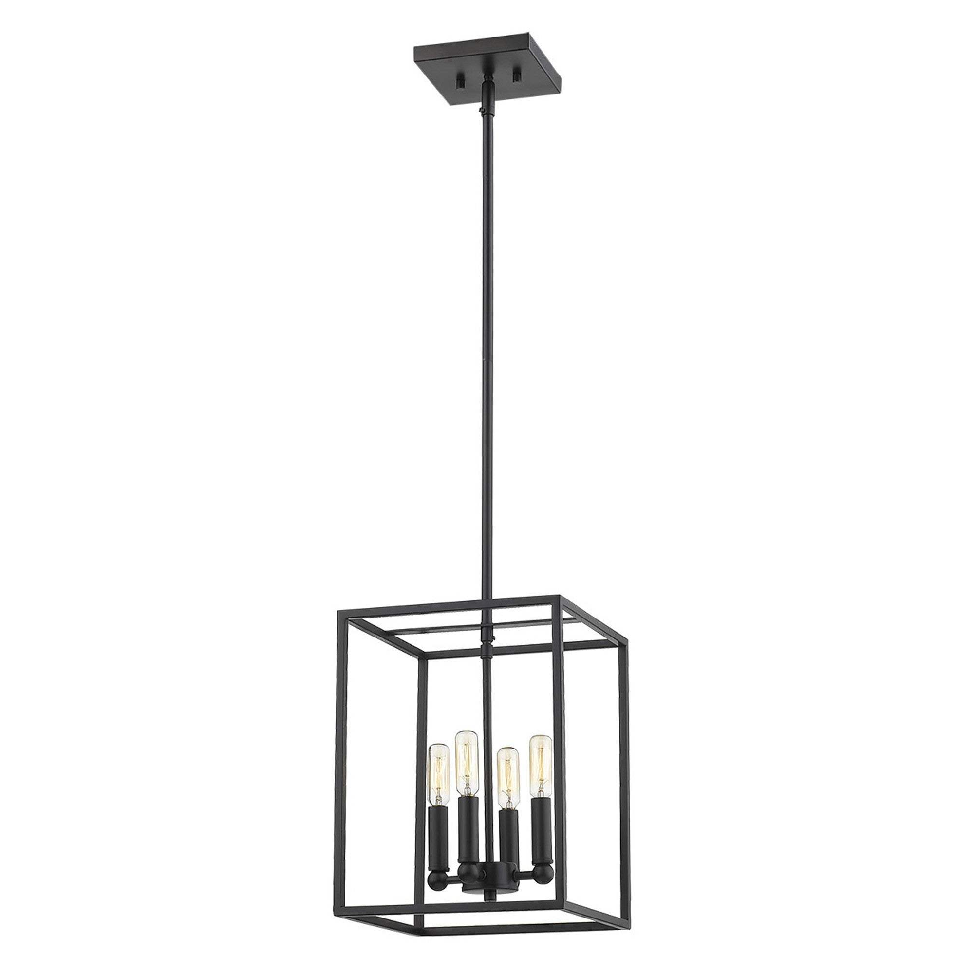 Cobar 4-Light Matte Black Pendant - Homeroots - Flyclothing LLC