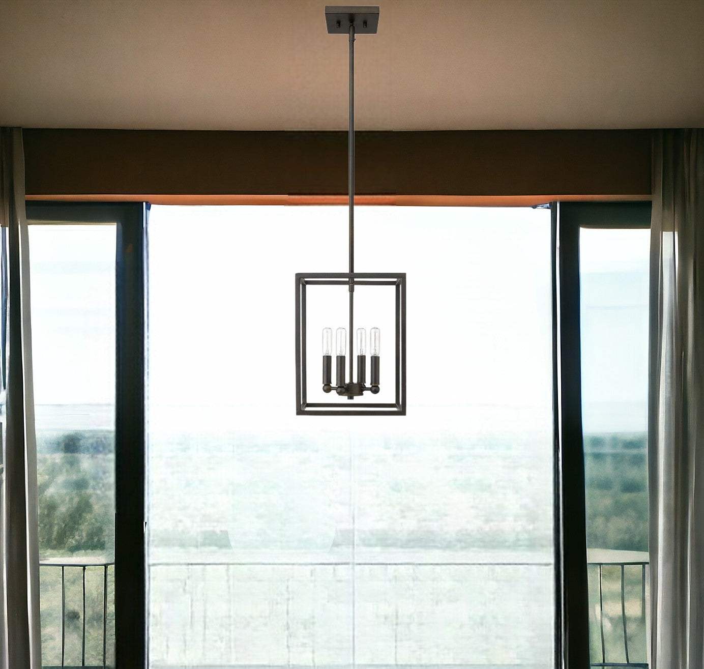 Cobar 4-Light Oil-Rubbed Bronze Pendant - Homeroots - Flyclothing LLC