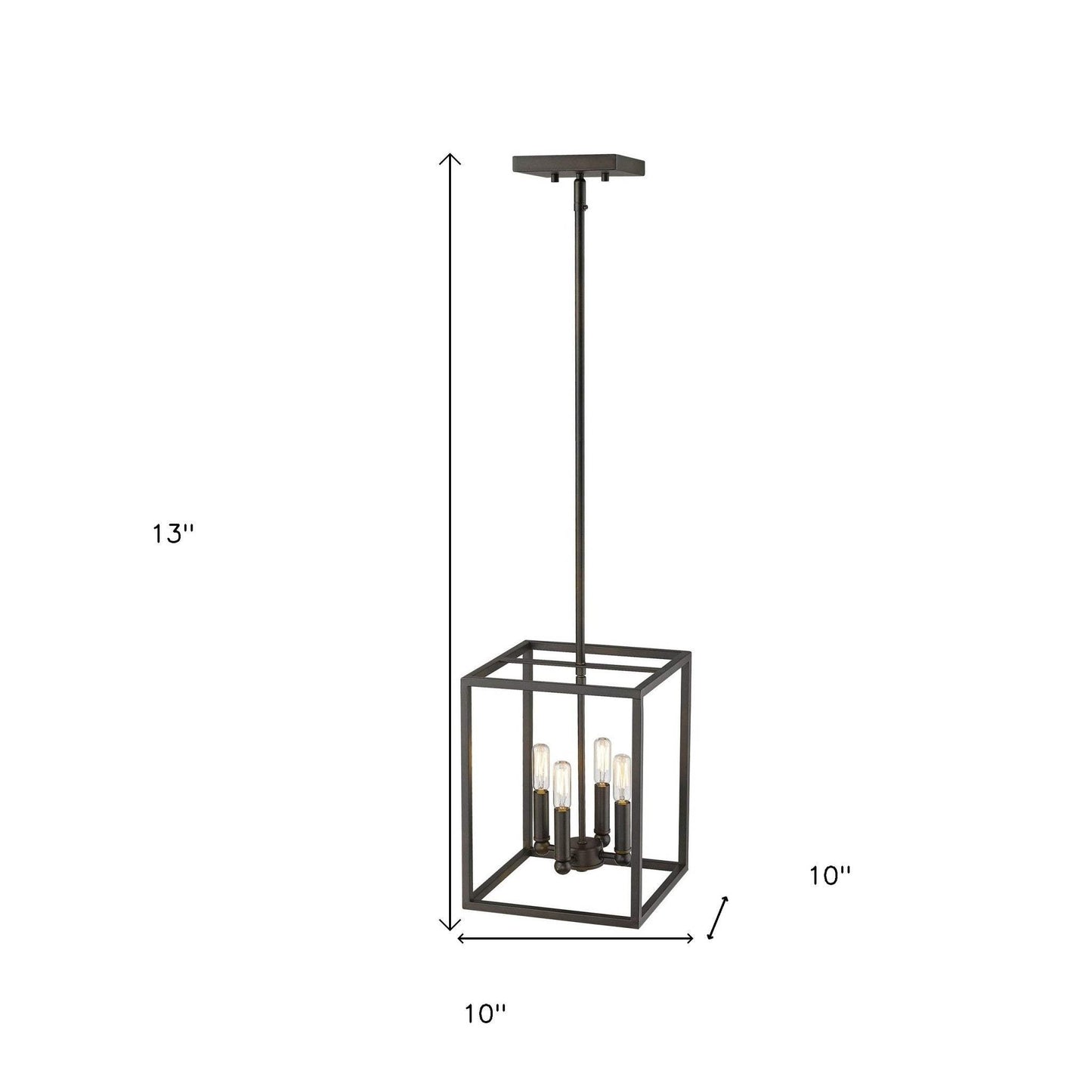 Cobar 4-Light Oil-Rubbed Bronze Pendant - Homeroots - Flyclothing LLC