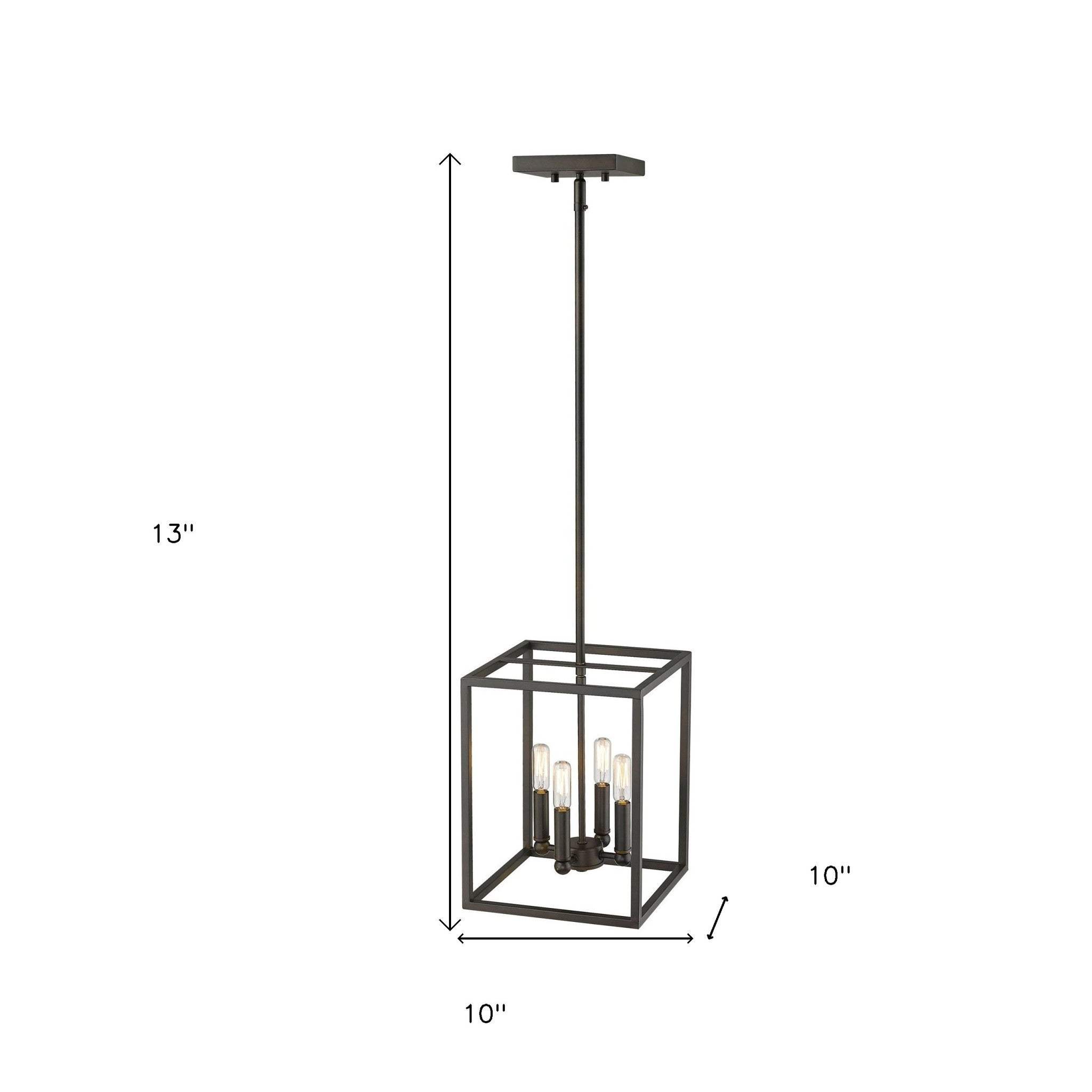 Cobar 4-Light Oil-Rubbed Bronze Pendant - Homeroots - Flyclothing LLC
