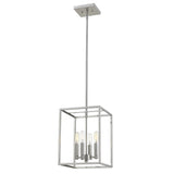 Cobar 4-Light Satin Nickel Pendant - Homeroots