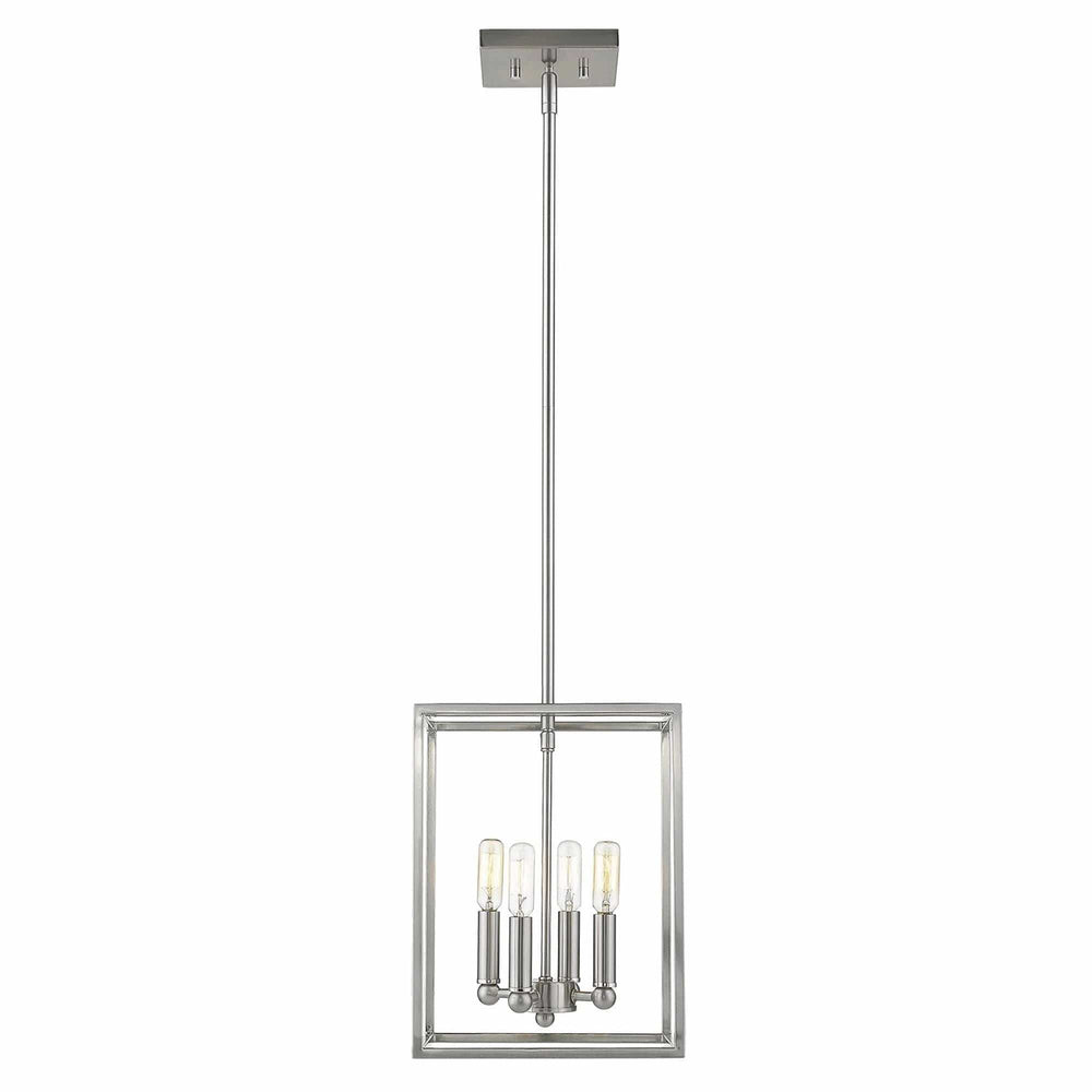 Cobar 4-Light Satin Nickel Pendant - Homeroots - Flyclothing LLC