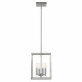 Cobar 4-Light Satin Nickel Pendant - Homeroots - Flyclothing LLC