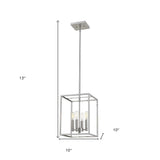 Cobar 4-Light Satin Nickel Pendant - Homeroots - Flyclothing LLC