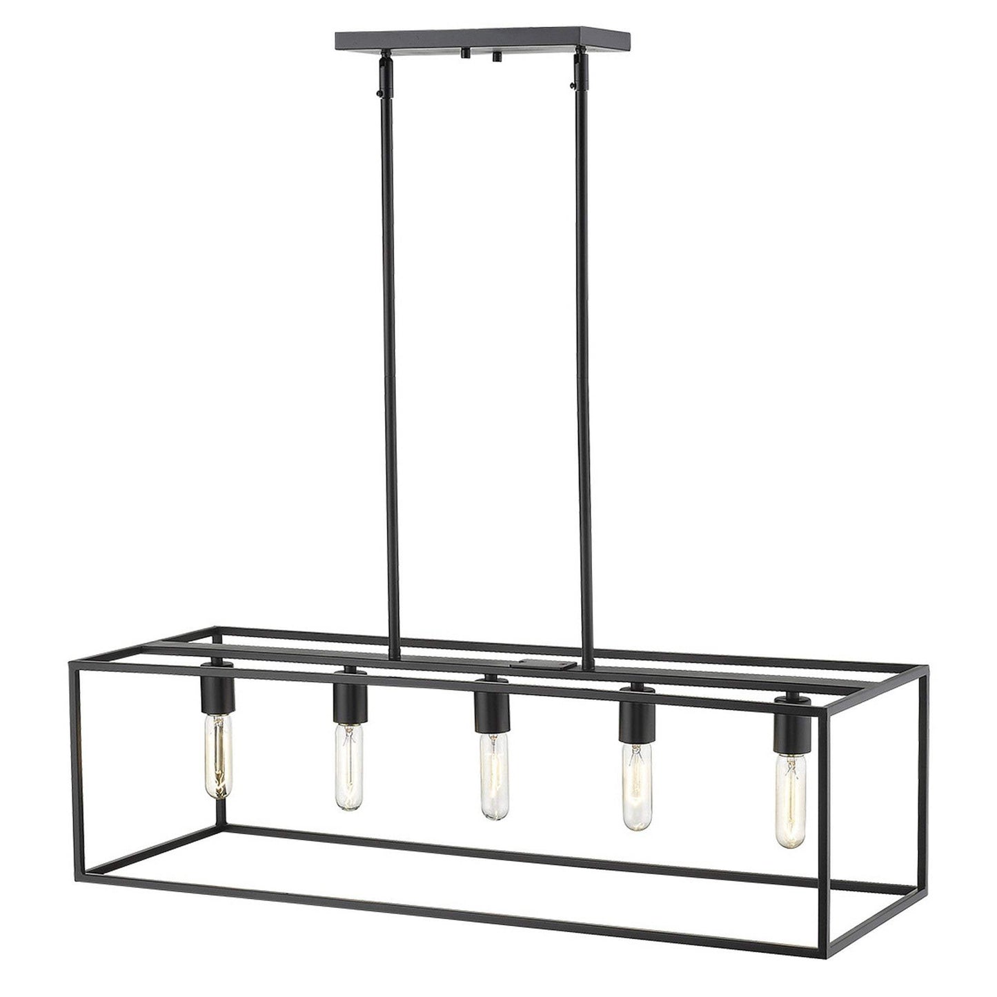 Cobar 5-Light Matte Black Island Pendant - Homeroots - Flyclothing LLC