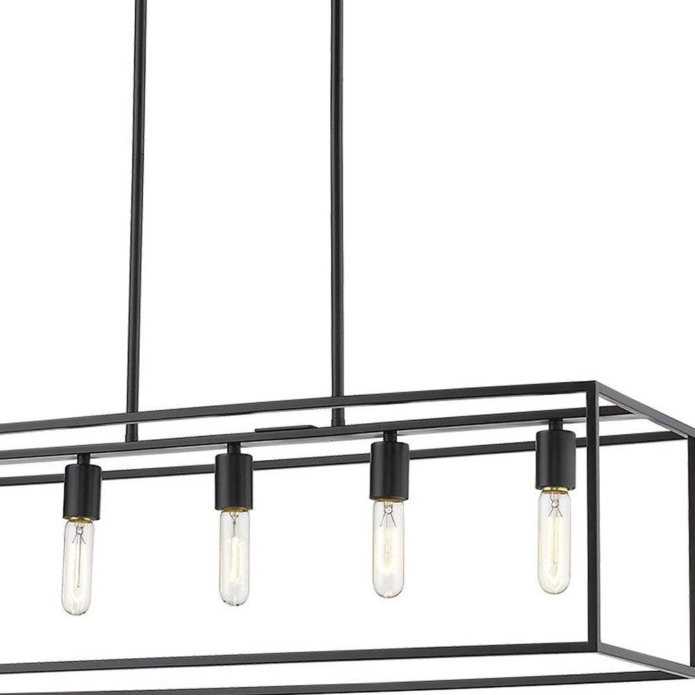 Cobar 5-Light Matte Black Island Pendant - Homeroots - Flyclothing LLC