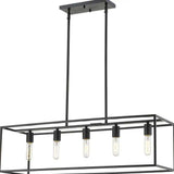 Cobar 5-Light Matte Black Island Pendant - Homeroots - Flyclothing LLC