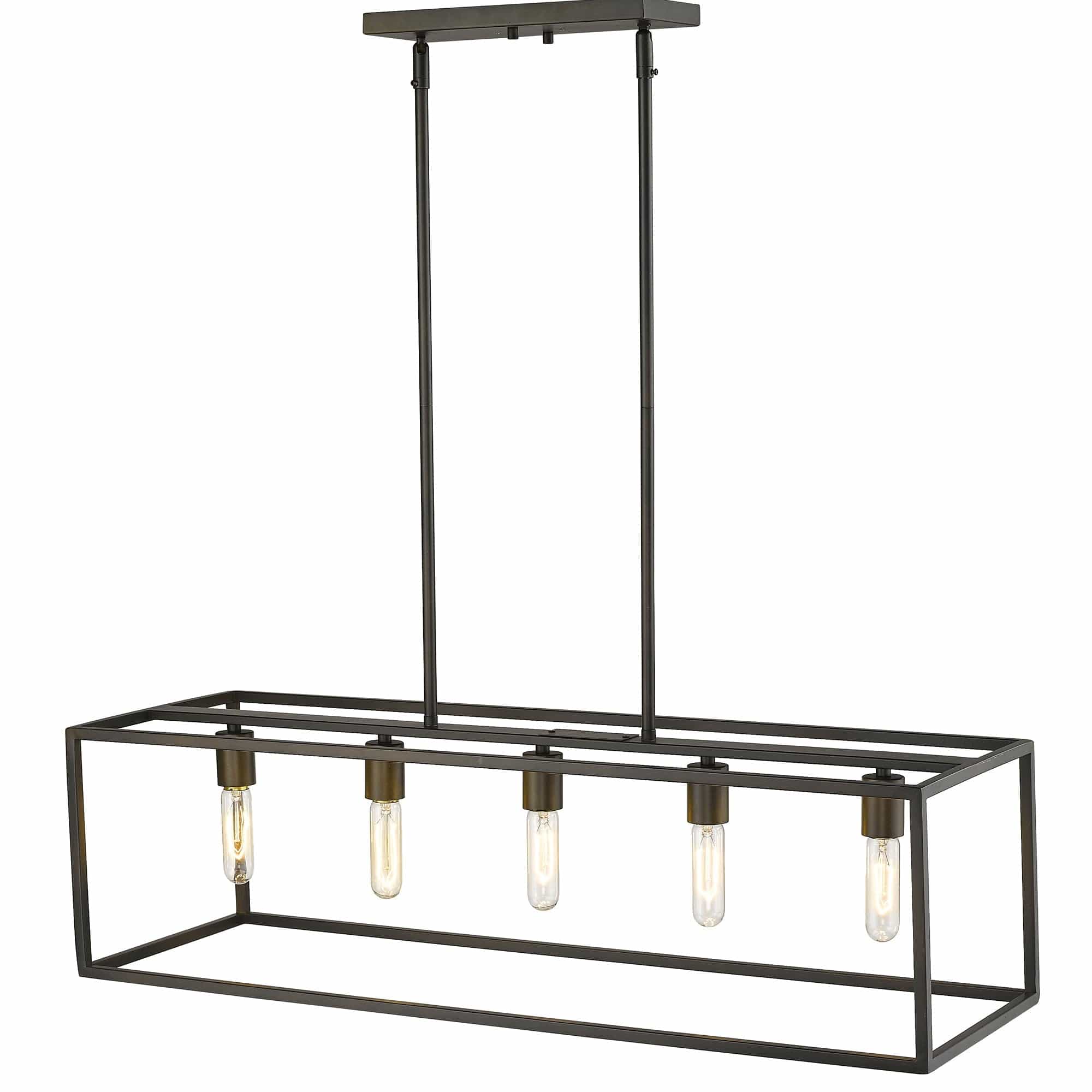 Cobar 5-Light Soil-Rubbed Bronze Island Pendant - Homeroots