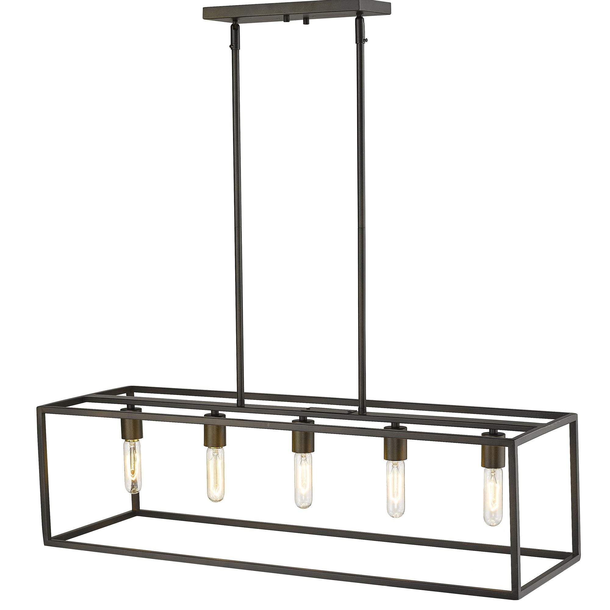 Cobar 5-Light Soil-Rubbed Bronze Island Pendant - Homeroots - Flyclothing LLC