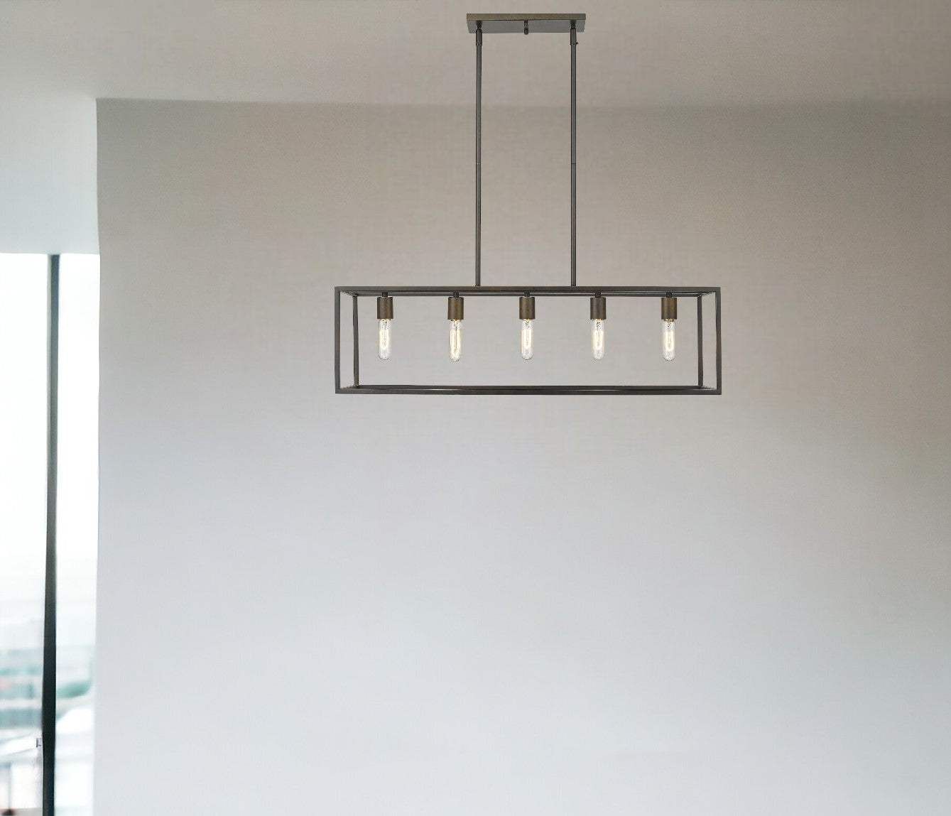 Cobar 5-Light Soil-Rubbed Bronze Island Pendant - Homeroots - Flyclothing LLC