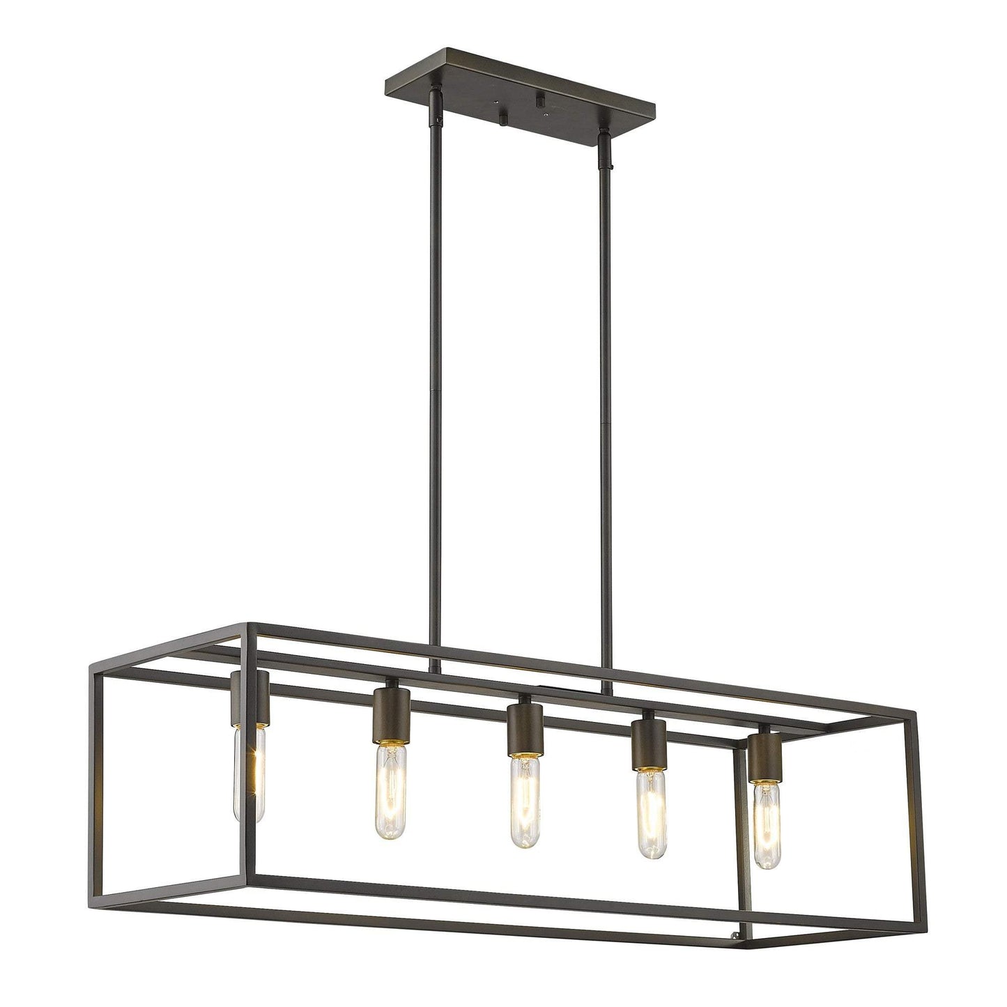 Cobar 5-Light Soil-Rubbed Bronze Island Pendant - Homeroots - Flyclothing LLC