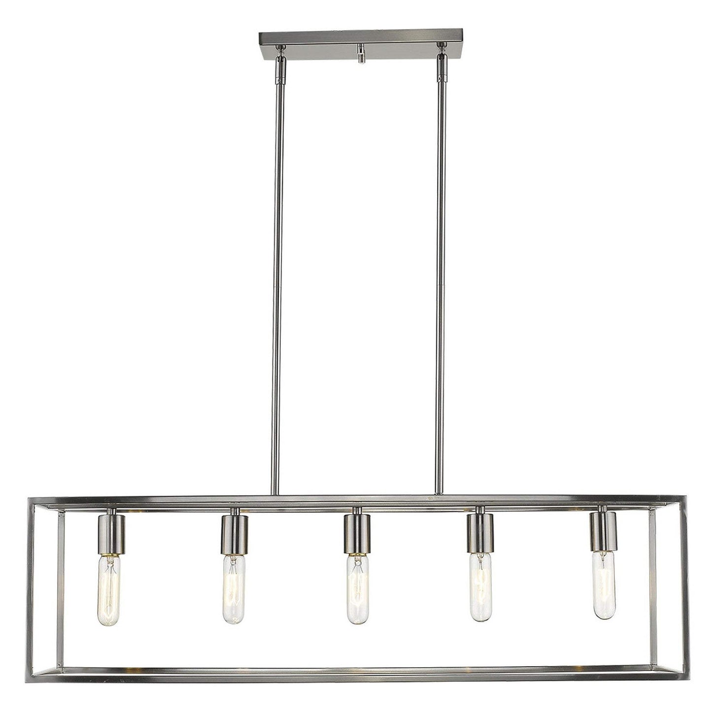 Cobar 5-Light Satin Nickel Island Pendant - Homeroots - Flyclothing LLC