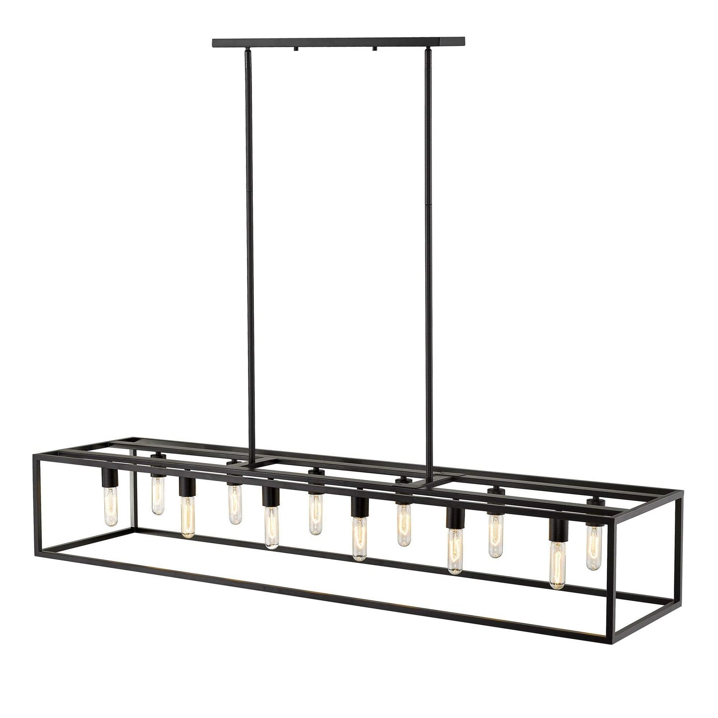 Cobar 12-Light Matte Black Island Pendant - Homeroots - Flyclothing LLC