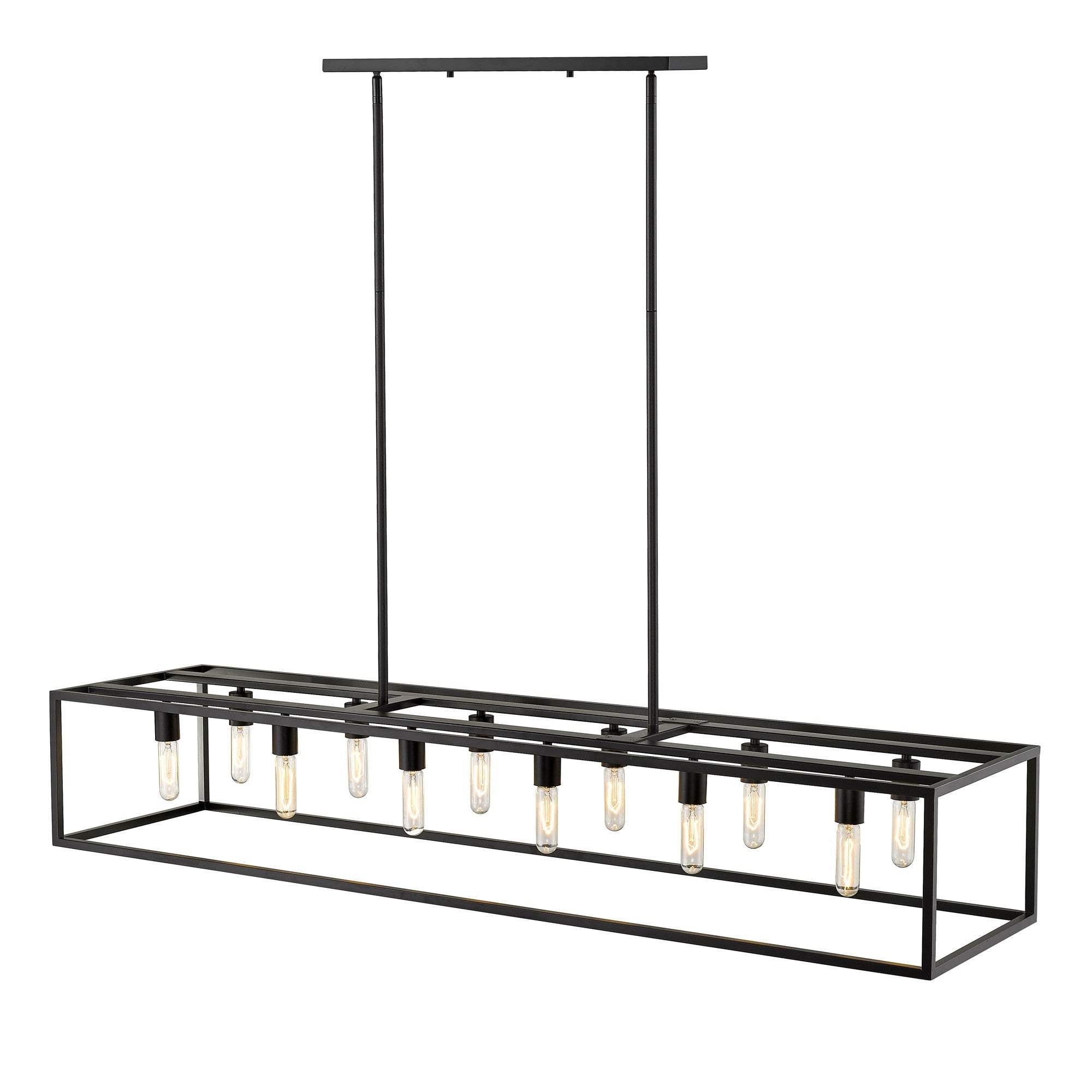 Cobar 12-Light Matte Black Island Pendant - Homeroots - Flyclothing LLC