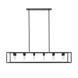 Cobar 12-Light Matte Black Island Pendant - Homeroots - Flyclothing LLC