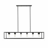 Cobar 12-Light Matte Black Island Pendant - Homeroots - Flyclothing LLC