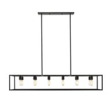 Cobar 12-Light Matte Black Island Pendant - Homeroots - Flyclothing LLC