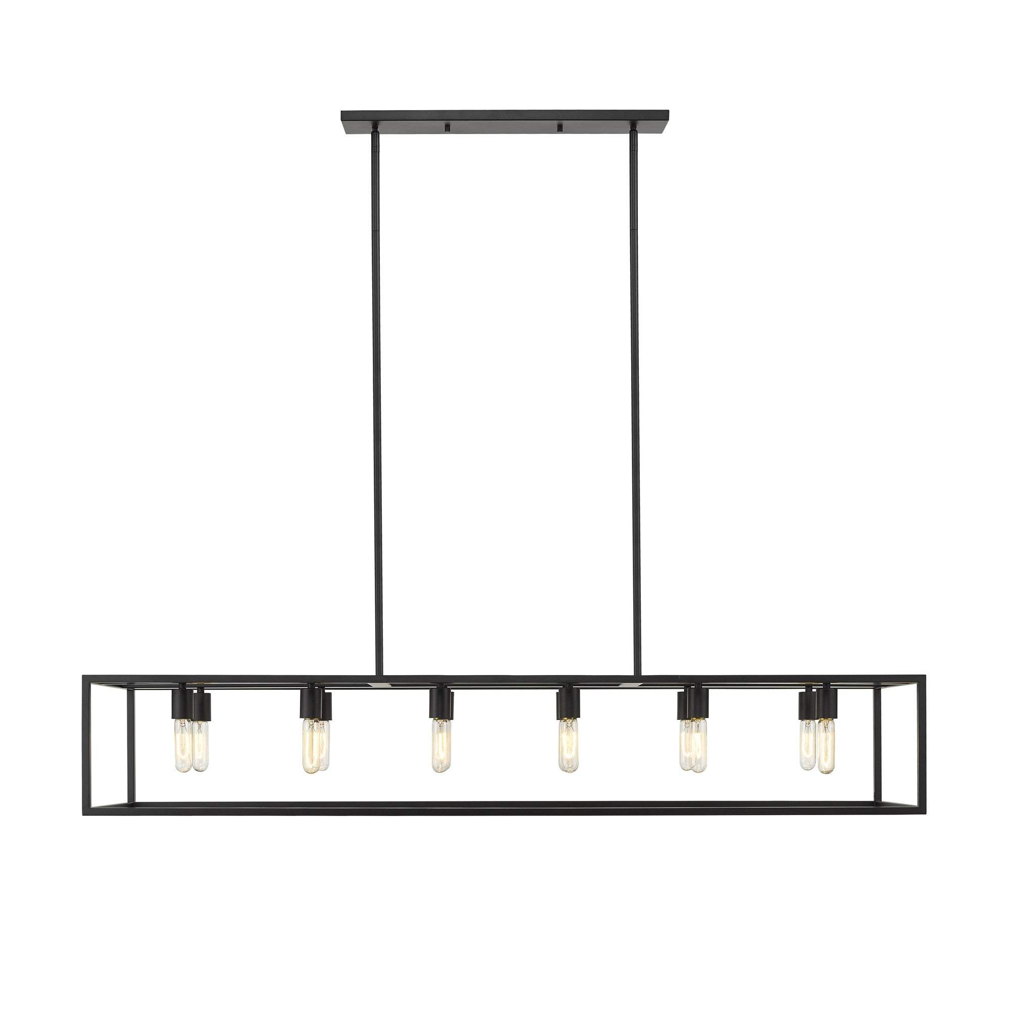 Cobar 12-Light Matte Black Island Pendant - Homeroots - Flyclothing LLC